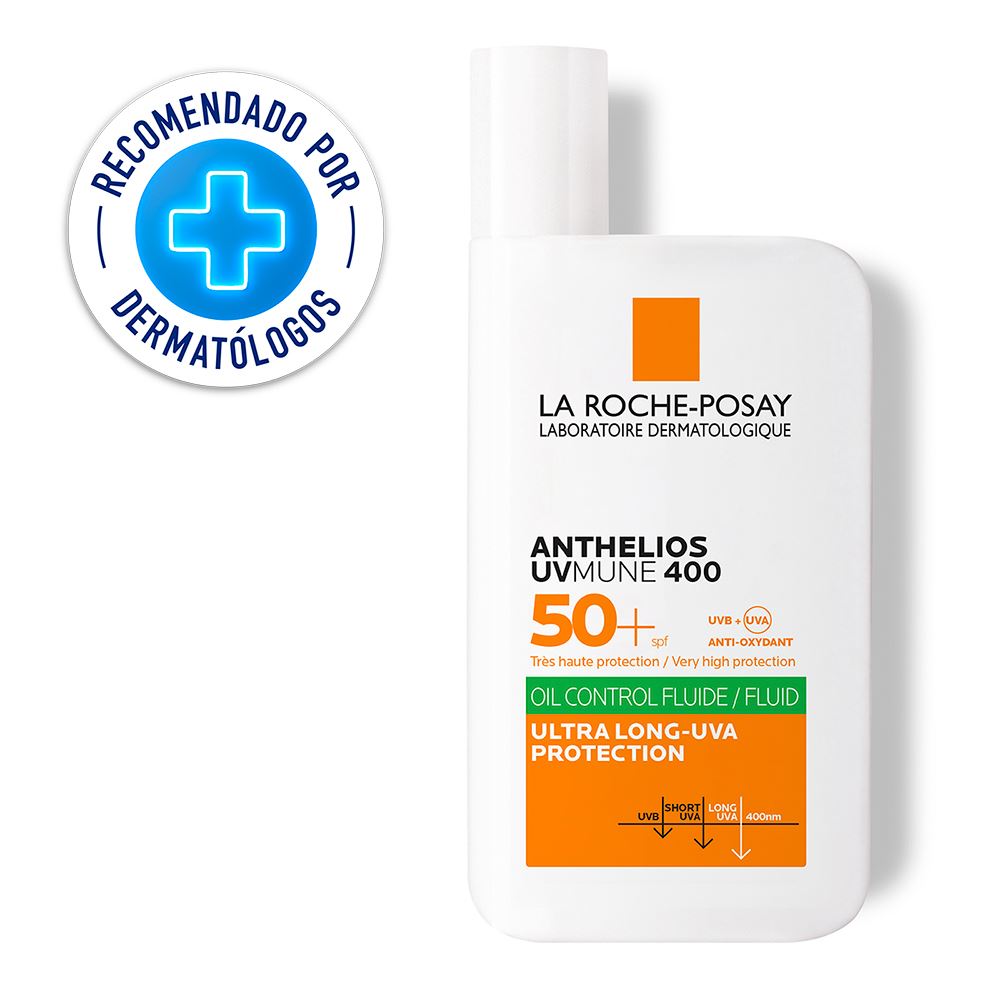 Protector Solar Anthelios UV MUNE 400 Oil Control Fluido FPS 50 - Frasco 50 Ml